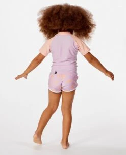 Sea Mist Short Sleeve Rash Vest - Girls (0-8 Years) -Wetsuits Ready 003jrv 3282 3