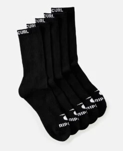 Men's Brand Crew Sock - 5 Pack