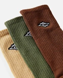 Mens Diamond Crew Sock - 3 Pack -Wetsuits Ready 008mso 0009 3