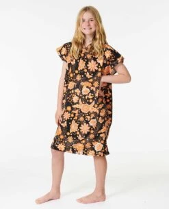 Mixed Hooded Towel - Girls (8-14 Years) -Wetsuits Ready 00agto 8264 3