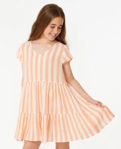 Premium Surf Stripe Dress - Girls (1-8 Years)