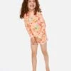 Vacation Club Long Sleeve Rash Vest - Girls (1-8 Years) -Wetsuits Ready 00hjrv 0928 1
