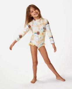 Sun Club Long Sleeve Surf Suits - Girls (8-14 Years)