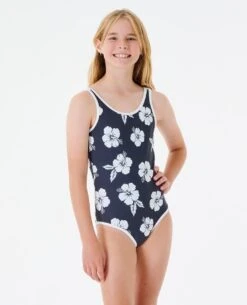 Desert Wave One Piece Swim Suit - Girl's (8-14 Years)