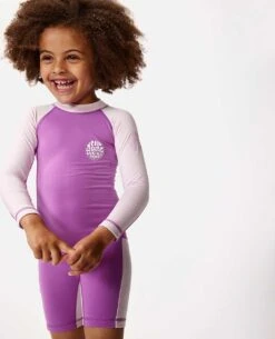 Icons UV Brushed Surf Suit - Girls (1-8 Years) -Wetsuits Ready 00sjrv 8870 2