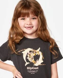 Dolphin Tide Tee - Girls (1-8 Years) -Wetsuits Ready 00xjte 8264 3 1