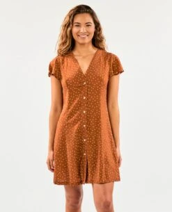Dreamer Spot Button Through Dress