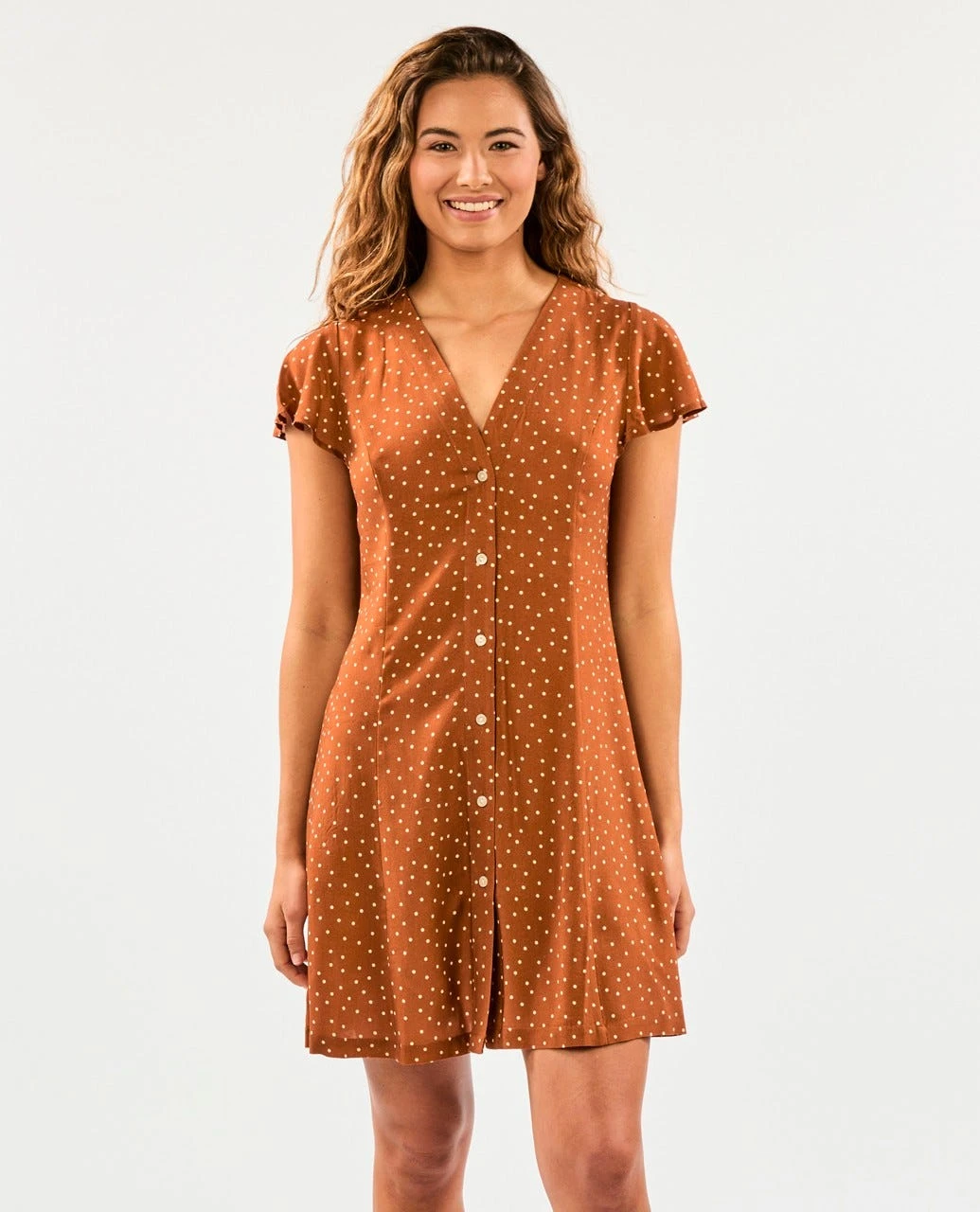 Dreamer Spot Button Through Dress 3 Dreamer Spot Button Through Dress