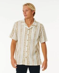 Topanga Vert Stripe Short Sleeve Shirt -Wetsuits Ready 016msh 3021 1