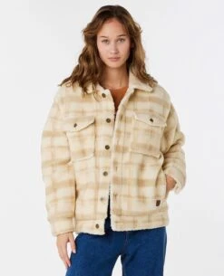 Sunrise Session Sherpa Lined Button Up Jacket