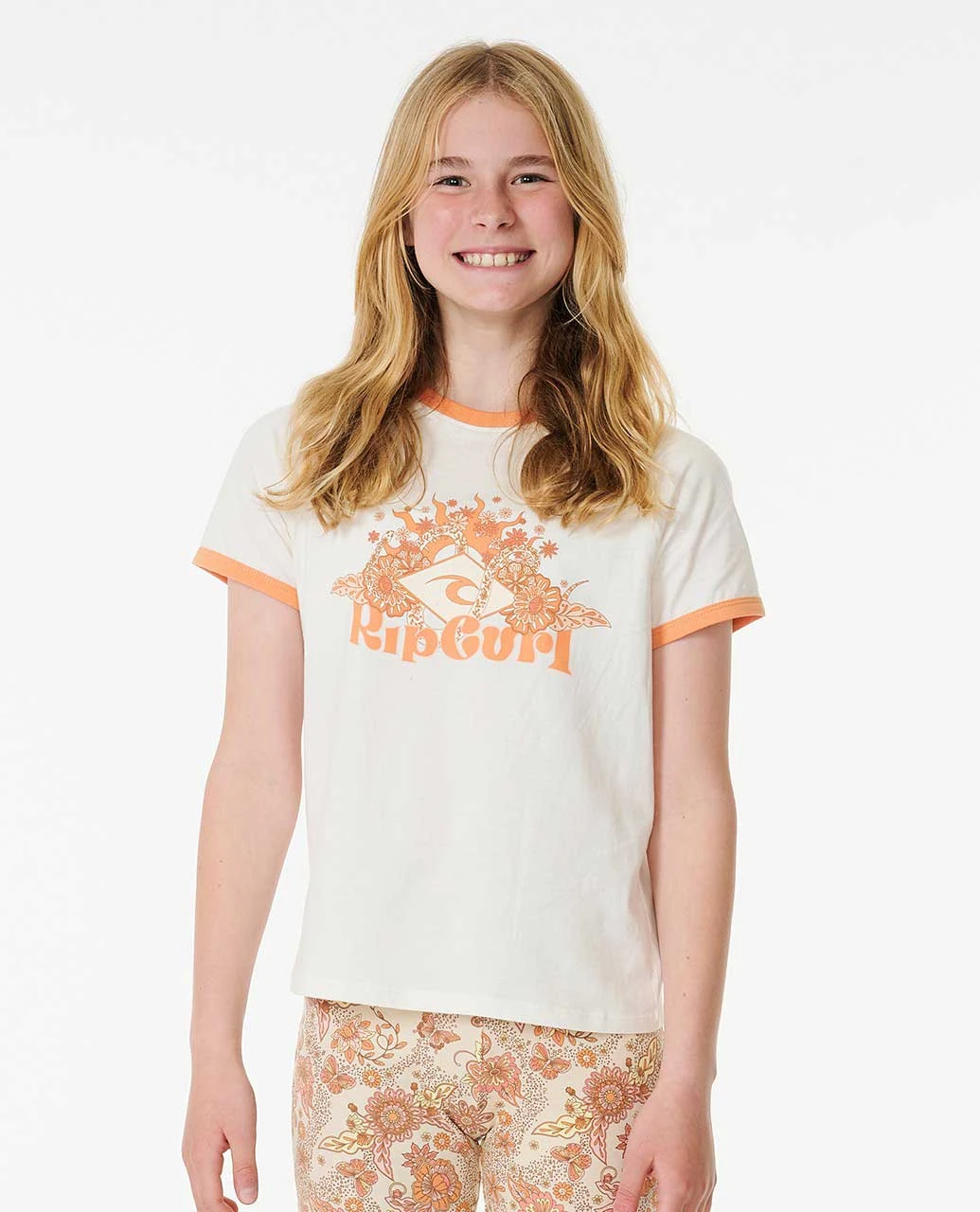 Sun Catcher Ringer Tee - Girl (8-14 Years) 3 Sun Catcher Ringer Tee - Girl (8-14 Years)