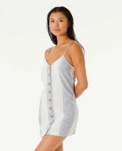 Classic Surf Stripe Button Through Dress -Wetsuits Ready 02hwdr 0070 2