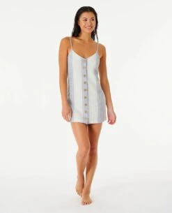 Classic Surf Stripe Button Through Dress -Wetsuits Ready 02hwdr 0070 4