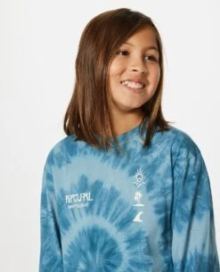 Shred Tie Dye Long Sleeve Tee - Boys (8-16 Years) -Wetsuits Ready 02rbte 0046 4 1