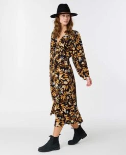 La Isla Long Sleeve Midi Dress -Wetsuits Ready 03gwdr 0090 3