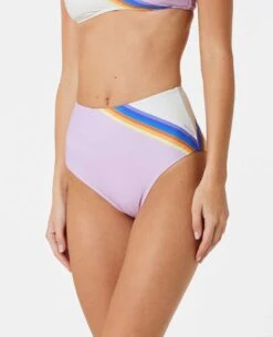 Sunrise Stripe High Waisted Good Coverage Bikini Bottom 8 Sunrise Stripe High Waisted Good Coverage Bikini Bottom -Wetsuits Ready 0aawsw 0108 3