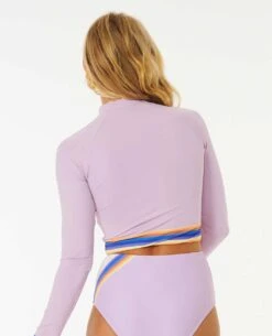 Sunrise Striped Long Sleeve Crop Top -Wetsuits Ready 0bnwsw 0108 2