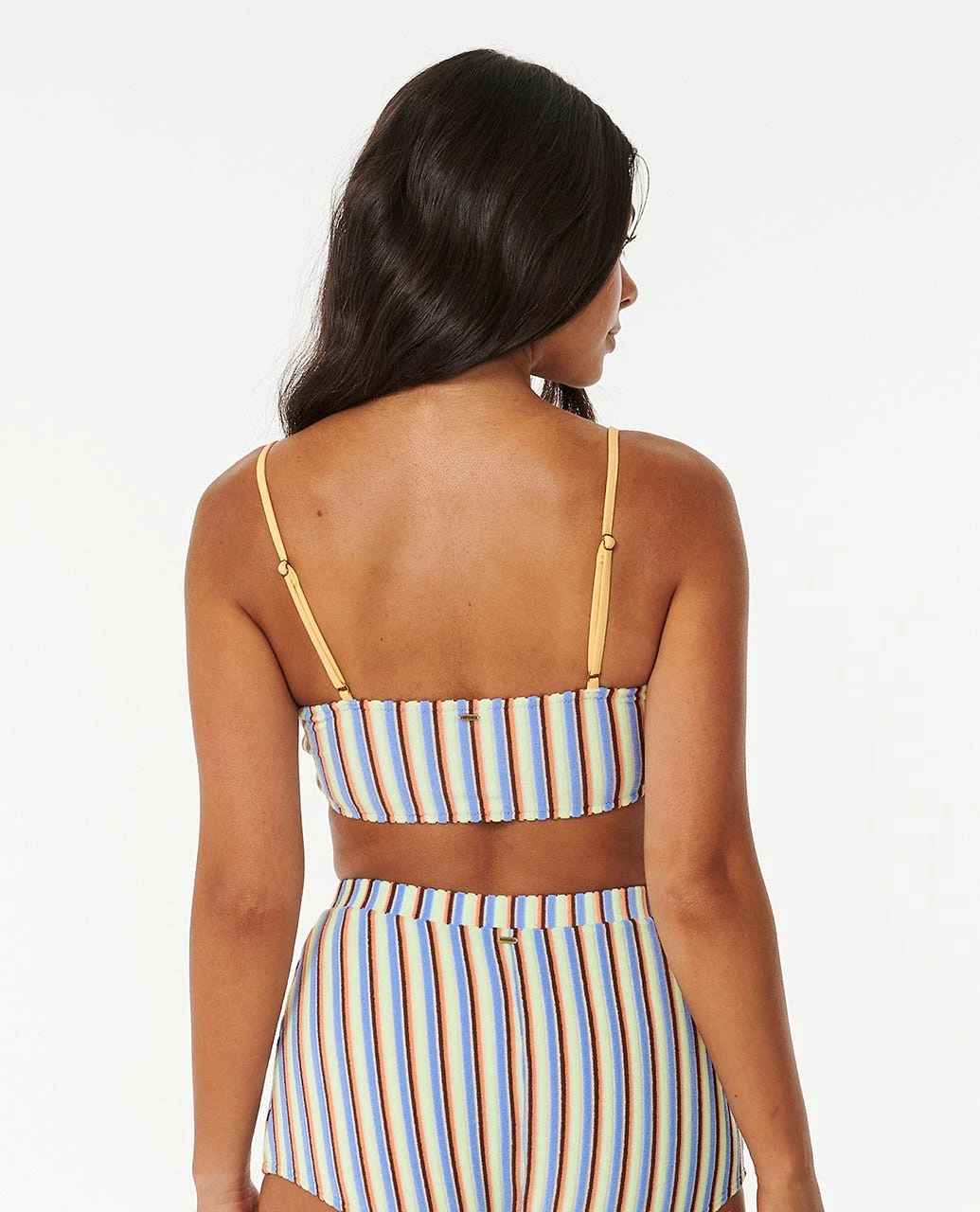 Tropics Stripe Longline Crop Bikini Top 5 Tropics Stripe Longline Crop Bikini Top - Image 3