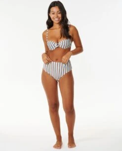 Tropics Stripe High Waist Cheeky Coverage Bikini Bottoms -Wetsuits Ready 0ccwsw 3282 4