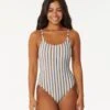 Tropics Stripe Cheeky Coverage One Piece Swimsuit 1 Tropics Stripe Cheeky Coverage One Piece Swimsuit -Wetsuits Ready 0dlwsw 3282 1