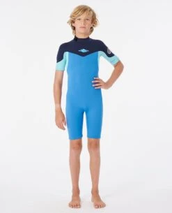 Boys Dawn Patrol Short Sleeve Back Zip 2mm Wetsuit -Wetsuits Ready 112bsp 0070 4