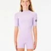 Dawn Patrol Back Zip Short Sleeve Spring - Girls (8-16 Years) -Wetsuits Ready 112gsp 0108 1