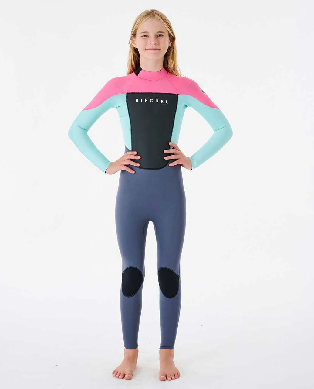 Boys Omega 3/2mm Back Zip Wetsuit Steamer 6 Boys Omega 3/2mm Back Zip Wetsuit Steamer - Image 4