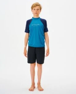 Shockwaves Short Sleeve UPF Rash Vest - Boys (8-16 Years) -Wetsuits Ready 118brv 0070 4