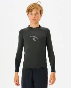 Waves Long Sleeve Rash Vest - Boys (8-16 Years)