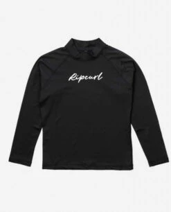 Long Sleeve Script Rashguard - Girls (8-16 Years)