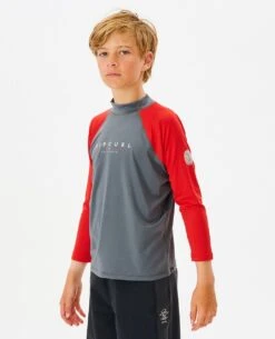 Shockwaves Long Sleeve UPF Rash Vest - Boys (8-16 Years) -Wetsuits Ready 11cbrv 0040 2