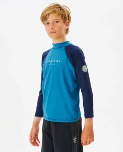 Shockwaves Long Sleeve UPF Rash Vest - Boys (8-16 Years) -Wetsuits Ready 11cbrv 0070 2