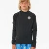 Icons UV Brushed Long Sleeve Rash Vest - Boys (8-16 Years)