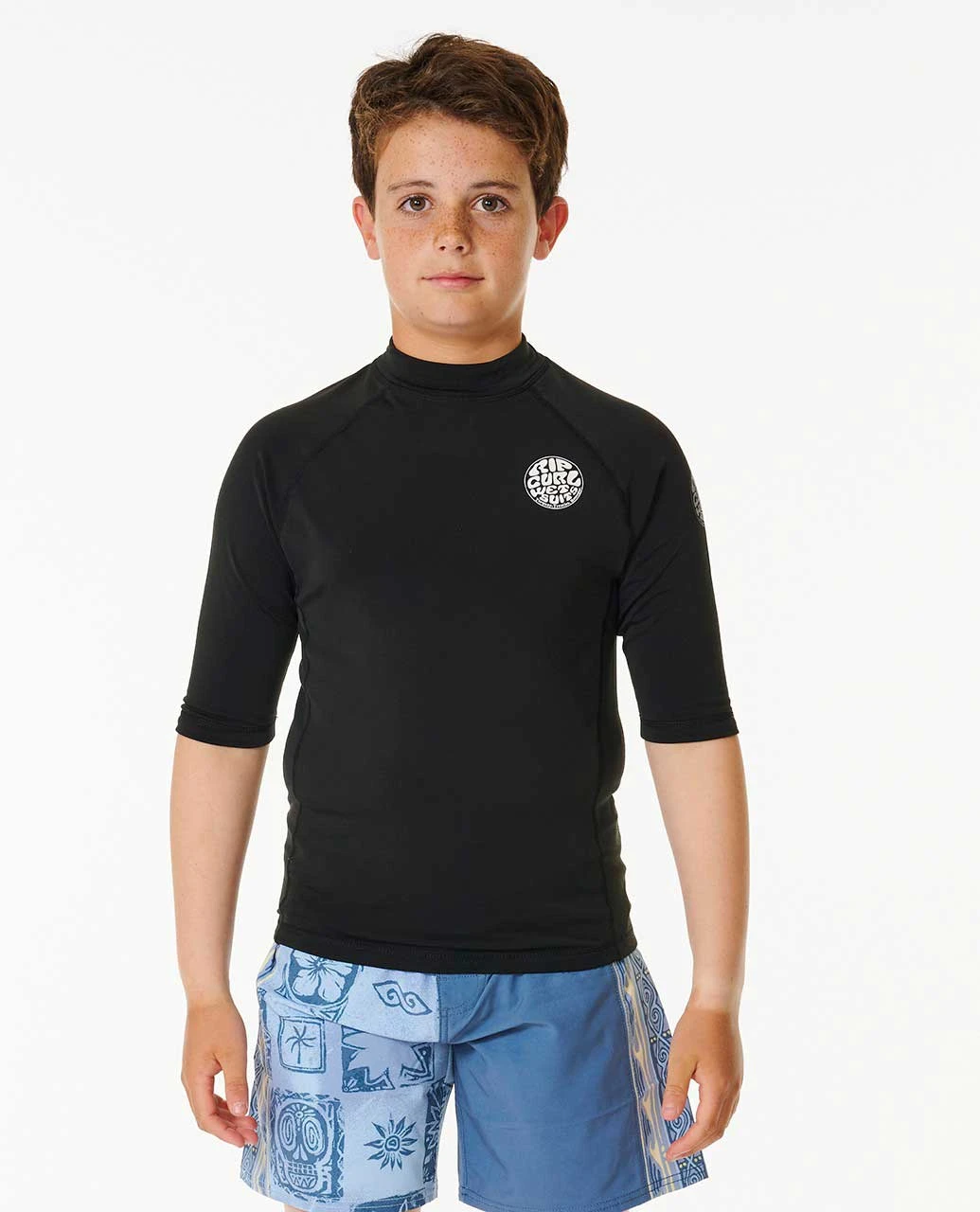 Icons UV Brushed Short Sleeve Rash Vest - Boys (8-16 Years) 3 Icons UV Brushed Short Sleeve Rash Vest - Boys (8-16 Years)