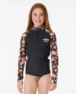 Sun Catcher Long Sleeve Zip Rash Vest - Girls (8-16 Years)