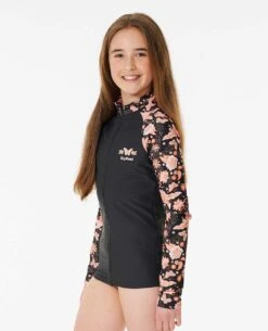 Sun Catcher Long Sleeve Zip Rash Vest - Girls (8-16 Years) -Wetsuits Ready 120grv 8264 3