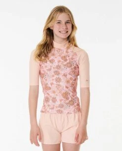 Sun Catcher Short Sleeve Rash Vest - Girls (8-16 Years)