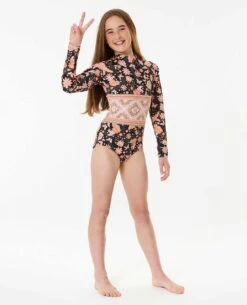 Sun Catcher Long Sleeve Surf Suit - Girls (8-16 Years) -Wetsuits Ready 122grv 8264 4 1