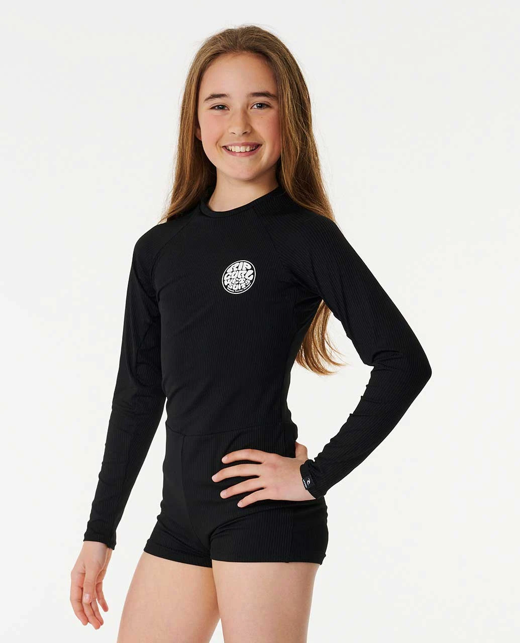Premium Rib One Piece Boyleg Rash Vest - Girls (8-16 Years) 5 Premium Rib One Piece Boyleg Rash Vest - Girls (8-16 Years) - Image 3