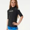 Classic Surf Short Sleeve Rash Vest - Girls (8-16 Years) 1 Classic Surf Short Sleeve Rash Vest - Girls (8-16 Years) -Wetsuits Ready 129grv 0090 1