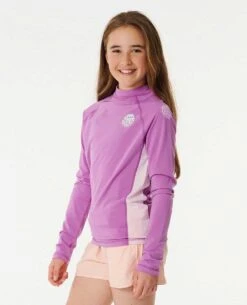 Icon Brushed Long Sleeve Rash Vest - Girls (8-16 Years) -Wetsuits Ready 12agrv 8870 3