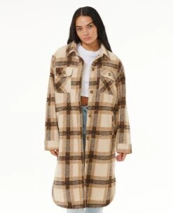 Long Line Check Jacket