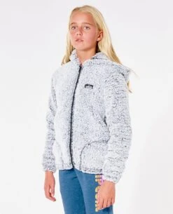 Dark N Stormy Zip Through Hood - Girls (8 - 14 Years) -Wetsuits Ready jfebe9 1201 3