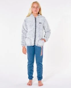 Dark N Stormy Zip Through Hood - Girls (8 - 14 Years) -Wetsuits Ready jfebe9 1201 4