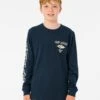 Fade Out Icon Long Sleeve Tee - Boys (8-16 Years) 1 Fade Out Icon Long Sleeve Tee - Boys (8-16 Years) -Wetsuits Ready ktevy9 0291 1