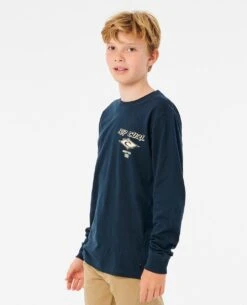 Fade Out Icon Long Sleeve Tee - Boys (8-16 Years) -Wetsuits Ready ktevy9 0291 2