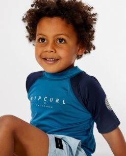 Shockwaves Short Sleeve Rash Vest - Boys (0-8 Years) -Wetsuits Ready tmutrv 0070 3