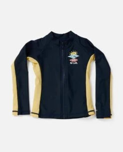 Cosmic Long Sleeve Zip Through UV Rashguard - Boys (1-8 Years)
